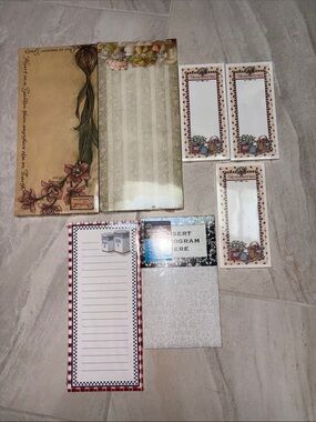 LANG assorted Decorative Magnetic Notepads & 3 - Post-It List pads (New)